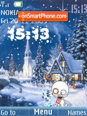 Swf winter1 animated theme screenshot