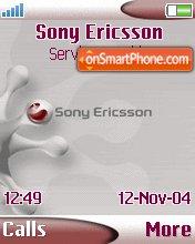 Capture d'écran Sony Erricson thème