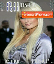 Paris Hilton 05 tema screenshot