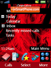 Orange Explosion tema screenshot