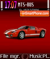 Red Ford Gt theme screenshot