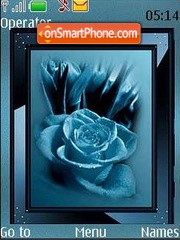 Capture d'écran Blue rose thème