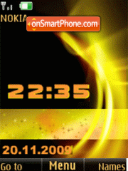 Clock, date, animation theme screenshot