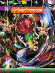 Скриншот темы Christmas-tree decoration