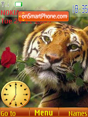Capture d'écran Tiger SWF Clock thème