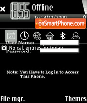 Password tema screenshot