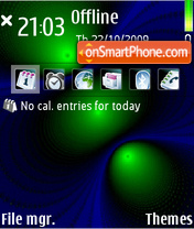 Event Horizon tema screenshot