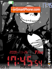 Nightmare SWF Clock tema screenshot