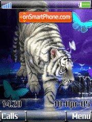 Capture d'écran Beautiful Tiger thème