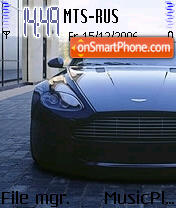 Capture d'écran Aston Martin thème