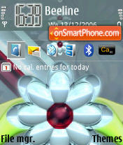 Crystal Flower tema screenshot