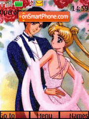 Скриншот темы Sailor Moon