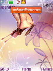 Butterfly animated tema screenshot