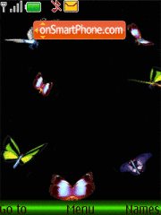 Скриншот темы Butterfly animated