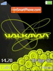 Walkman Yellow theme screenshot
