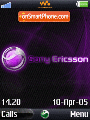 Capture d'écran Sony Ericsson Blue thème