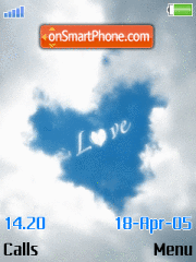 Love Cloud tema screenshot