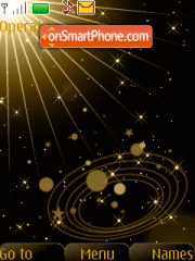 Capture d'écran Cosmos gold thème