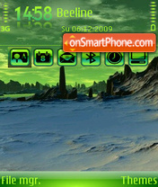 Capture d'écran Winter planet thème