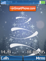 Blue Christmas v2 theme screenshot