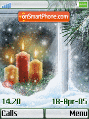 Capture d'écran Christmas Candles thème