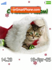 Happy New Year Cat theme screenshot