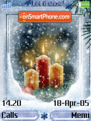 Holiday Candles theme screenshot
