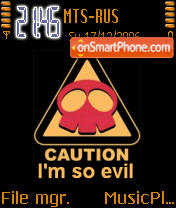 Evil Evil theme screenshot