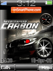 NFS Carbon tema screenshot
