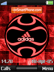 Adidas Red tema screenshot