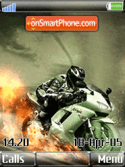 Fire Moto tema screenshot