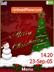 Merry Chrismas+Mmedia theme screenshot