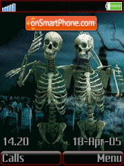 Two Skeletons tema screenshot