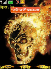 Golden Skull theme screenshot
