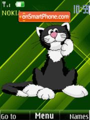 Surprised cat, anim theme screenshot