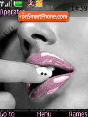 Glamour Lips tema screenshot