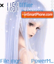 White doll theme screenshot