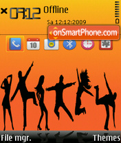 Dancers. theme screenshot