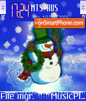 Скриншот темы Frosty The Snowman