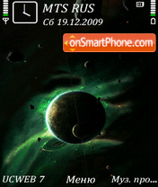 Green planet by Altvic tema screenshot