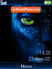 Avatar with Media Skin tema screenshot