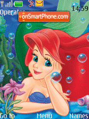 Little mermaid animated theme screenshot