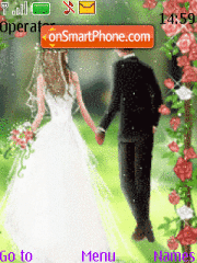 Wedding animated theme screenshot