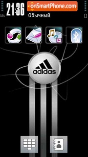 Скриншот темы Adidas Black 01