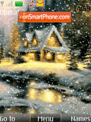 Capture d'écran Winter House Animated thème