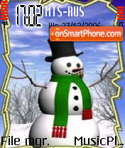Snowman tema screenshot