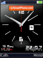 Скриншот темы Black Clock 2