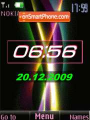 Clock, date, anim theme screenshot