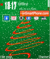 Скриншот темы Merry Christmas Green