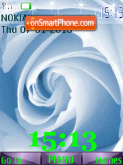 Rose SWF Clock es el tema de pantalla